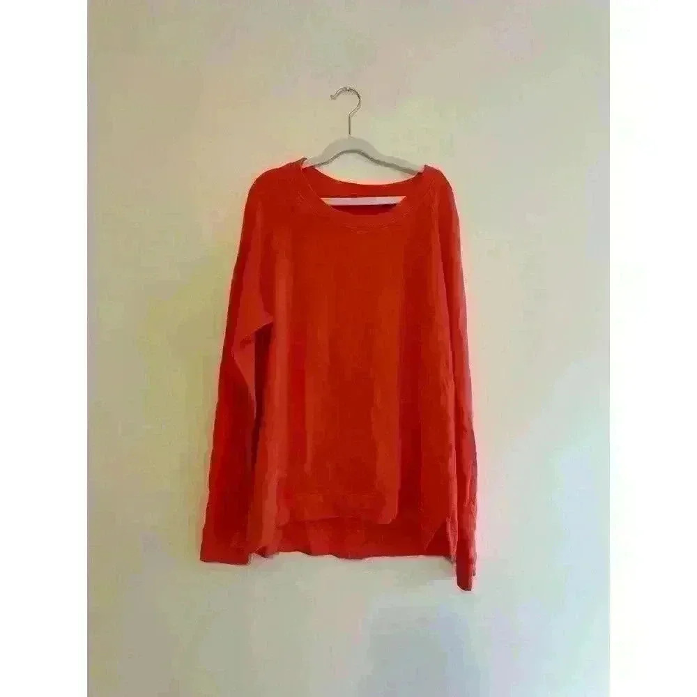Loft Lou & Grey Signaturesoft Sweatshirt Coral/Orange Size Small